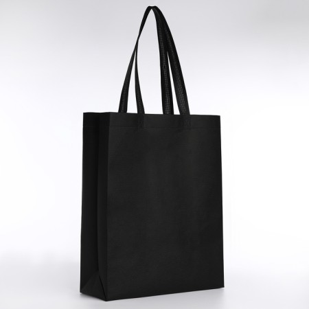 Bag (package) shopper, 42x10x30 cm, without lining, black-5