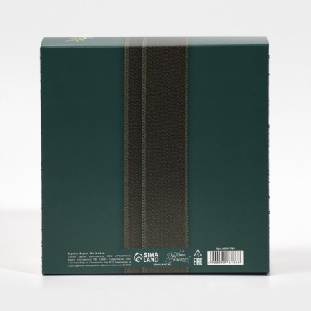 Box the team "New Year's Parcel", 16 x 16 x 6 cm, New Year-6