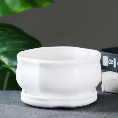 Pot "Lily" white, 0 85 l/ 8.5x15 cm-2