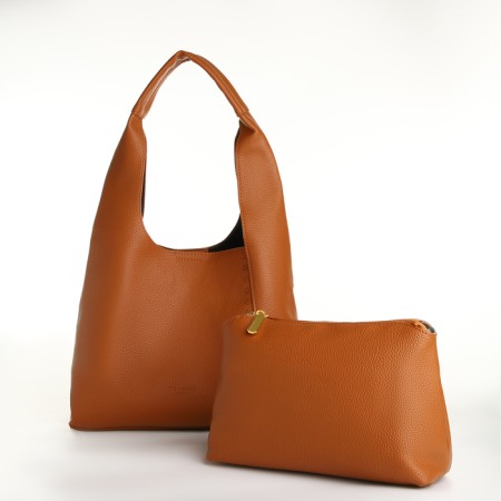 Bag Women's bag 2 in 1, on the button, cosmetic bag, redhead color-8