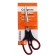 Office scissors 21 cm, plastic handles with rubber inserts