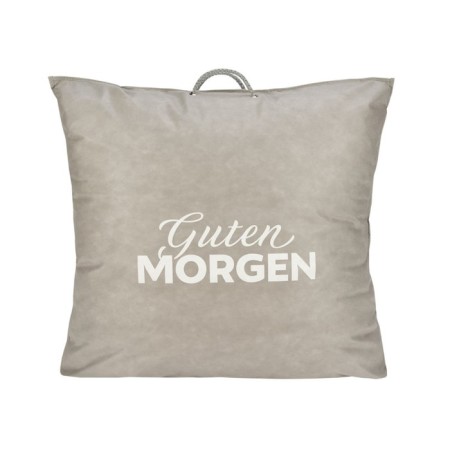Premium Woolly pillow, size 50x70 cm, beige color-5
