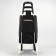 Household bag on wheels, department on the lace, load up to 25 kg, black color