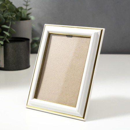 Photo frame plastic 9x13 cm white (281)-1