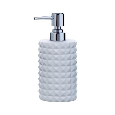 Axentia Vegas dispenser for liquid soap from white polyurezine Ø 7 Smallows 18 cm, 300 ml
