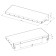 Metal shelf 400x150 mm for storing heavy cargo, wall, black