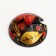 Solonka "Berry", with a lid, large, 10 × 8 cm, Khokhloma