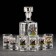 Set of drinking "Okhota-fish", 7 items: Capherine 500 ml, stack 50 ml, 6 pcs, in a suitcase