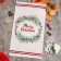 New Year's towel Ethel "SHRISTMAS LEAVES" 40x73 cm, 100%HL, reps 210 g/m2
