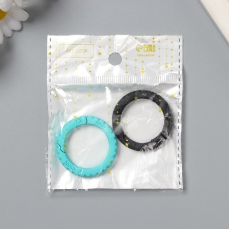 Carabiner Metal "Wheel" set 2 pcs 3.5x3.5 cm-3
