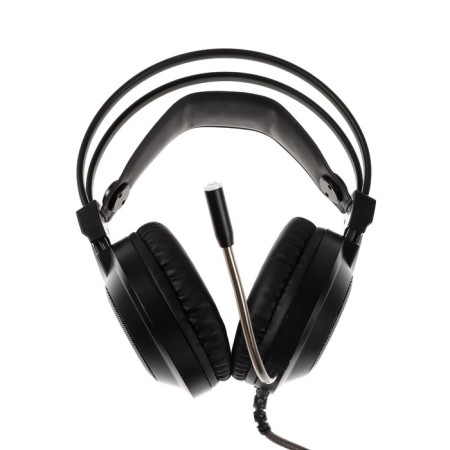 The headphones of Qumo Odin, game, microphone, 3.5+usb, 2.2m, backlight, black-2