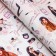 Glossy packaging paper "happiness and love", bilateral, 0.49 x 0.7 m