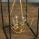 Summary Metal for 1 candle "Pyramid in a rectangle" 26x13x13 cm