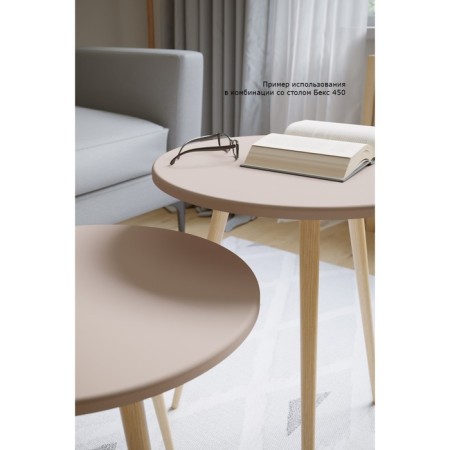 Brown table "Bax 550", 450 × 450 × 550 mm, the color of the powder-1