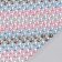 Rhound rhinestones d 6 mm, silver, pink, blue