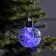 Fir -tree ball "Frosty pattern", batteries, 1 LED, glow warm white