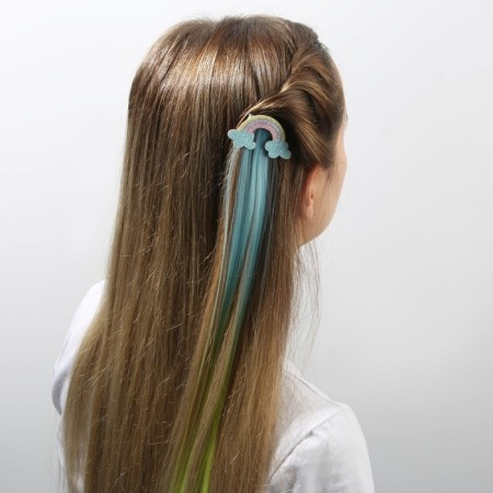 Hair clips, colored strand "You will be from Love"-5