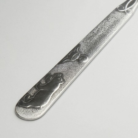 Knot Knot “Kolobok”, h = 17 cm, thickness 1.5 mm, silver color-2