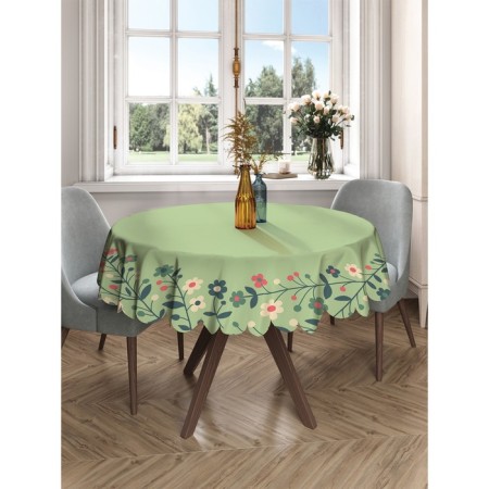 The tablecloth “Flower weaving”, round, Saten, d = 150 cm-2