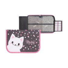 Penal 1 section 140 x 210 x 40 mm, folding pocket and cosmetic bag, fabric, calligrata top content 