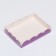 Box for cookies, lilac, 14 x 10.5 x 2.5 cm