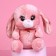Soft toy "Bunny La Pu-la", pink color, 20 cm