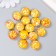 Beads for creativity plastic "Marble. Yellow" set of 15 pcs 1.7x1.7x1 cm