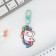 Acrylic "unicorn" keychain with carbine, 5.5 x 3.6 cm