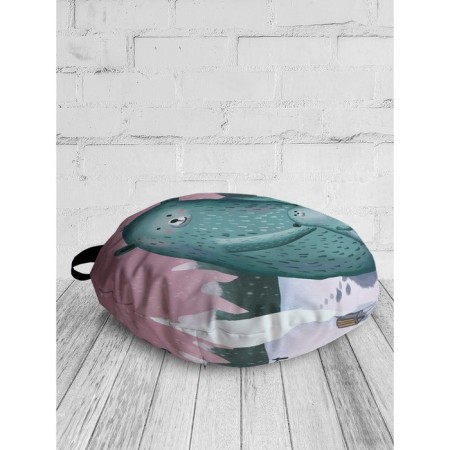 Pillow Sidushka "Careful Mom Lear", Decorative, D = 52 cm-1