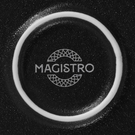 Porcelain plate Magistro line, d = 20.5 cm, black color-8