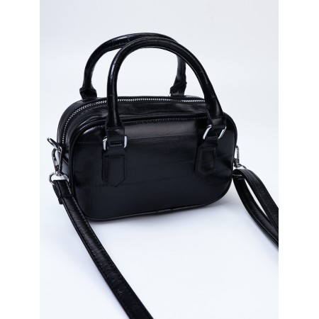 Women's bag, 20*9*12, lightning departure, belt lengths, black-4