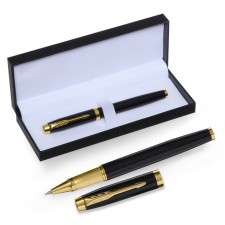 Handle Gift Roller, in the leatherette case, the case is black, gold
