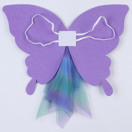 Carnival set "Butterfly", 5-7 years old, lilac: skirt, wings-4