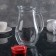 Glass Glass Glass Bistro, 1 L, Red Cover color