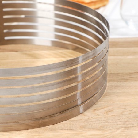 The uniform for baking muffins and cakes with size adjustment, 25-30 cm, chrome color-1