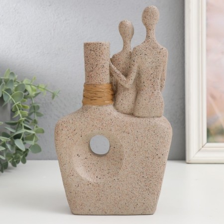 Souvenir Polystone Vazon "Sandless people. Vesse of love" 24x14.5x6 cm-2