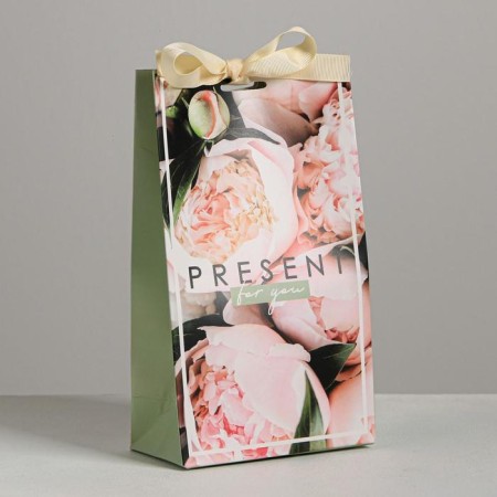 Gift package with tape, packaging, Present for You, 13 x 23 x 7 cm