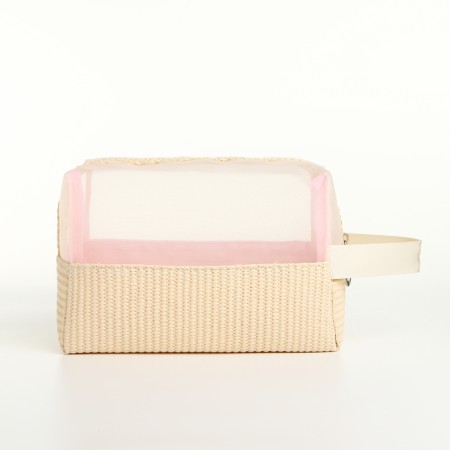 Lightning cosmetic bag, beige color-1
