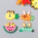 Decor for creativity rubber "Fruits with muzzles" set of 15 pcs mix 2.5x3 cm