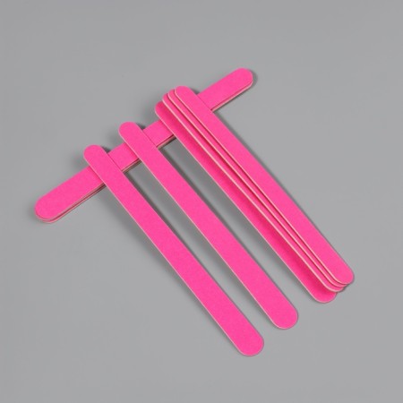 Wooden-based files on a wooden basis, abrasiveness 200/200, 13 cm, 10 pcs, color mix-3