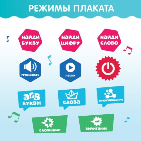 Electronic poster "Fixiki: fixed poster", sound, in the package-4