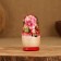The nesting doll 3 puppet "Tanya" roses, with God's cow, 11cm, manual painting.