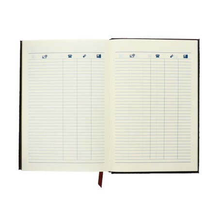 The diary is semi -dated, A5, 192 sheets, ruler, leatherette cover, Golden cut "Crocodile", black-11