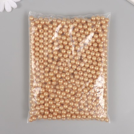 A set of beads "Pearls" d 8 mm, 250 gr, dark beige-2