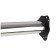Furniture support, bar, tundra, 60x870 mm, color Satin nickel