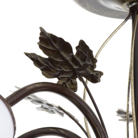Susana chandelier 5x15W E27 brown/gold 58x58x32cm Bayerlux-6