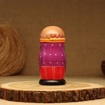 Nesting doll "Turnip", plot, 6 puppet, 16 cm, mix-3