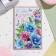 Birthday card!" embossing, congruen, blue flowers, 12.5x19.4 cm