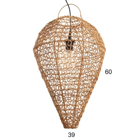Ceiling lamp from the rattan "Chain", 1 × 120 W, E27, 40 × 40 × 60 cm-1