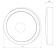 Lamp Wall-flowing Elektrostandard, Circle LED 15 W, 170x170x60 mm, IP65, Black color Black